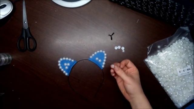 Ободок с ушками своими руками/DIY смотреть онлайн