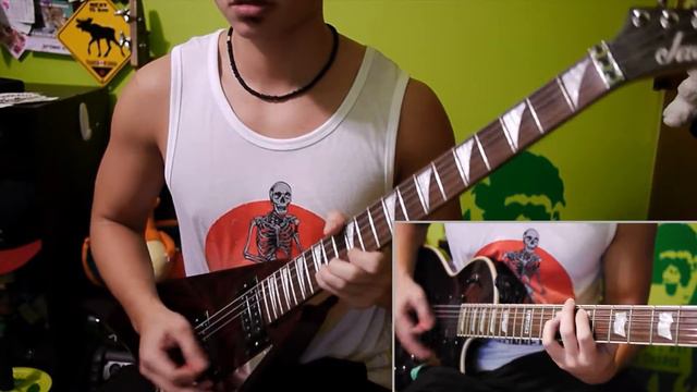 Motorhead - Overkill (Guitar Cover, R.I.P. Lemmy)