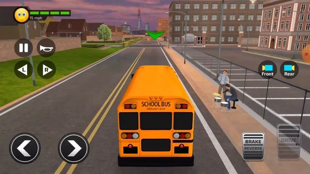 Student Go to home after long time || School Bus driving simulator - Android gameplay смотреть онлайн