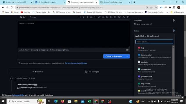 How to Merged Your Pull Requests in 5 Minutes || Hacktoberfest 2023 || Free Virtual Swags Kits. смотреть онлайн