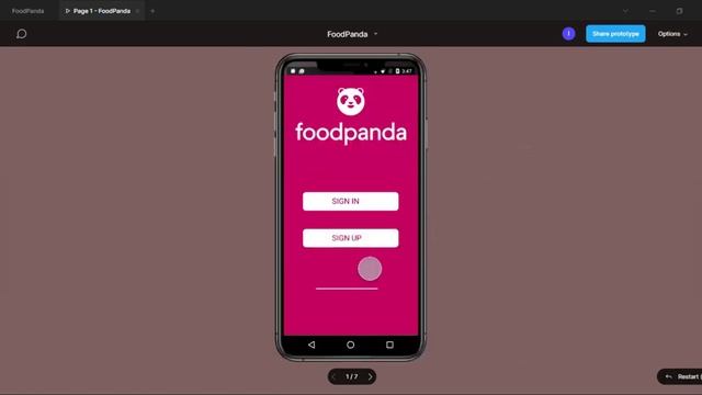 FoodPanda | Prototyping | Semester project смотреть онлайн