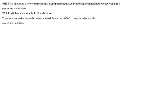 DevOps & SysAdmins: Is There A Simple PHP Web Server (5 Solutions!!) смотреть онлайн
