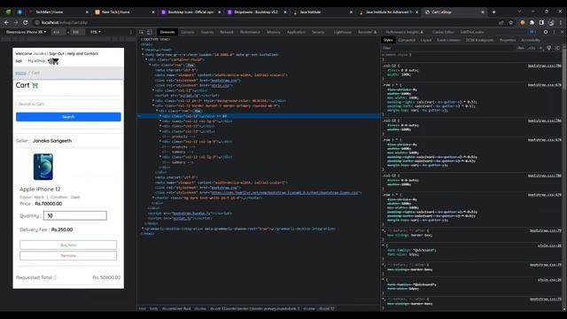 Design a responsive cart page using HTML, CSS, JavaScript and Bootstrap смотреть онлайн
