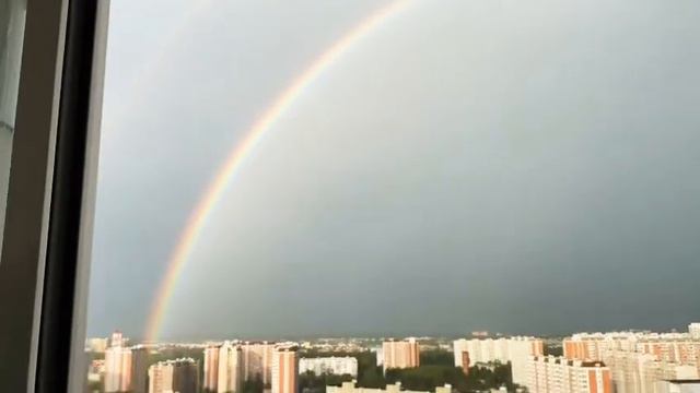 Радуга после сильной грозы смотреть онлайн