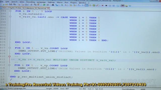 Oracle Tutorial||onlinetraining||pl/sql||Records part-5 by Basha смотреть онлайн