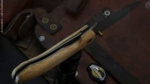 Марычев складной нож Егерьский-2 (95х18, орех)