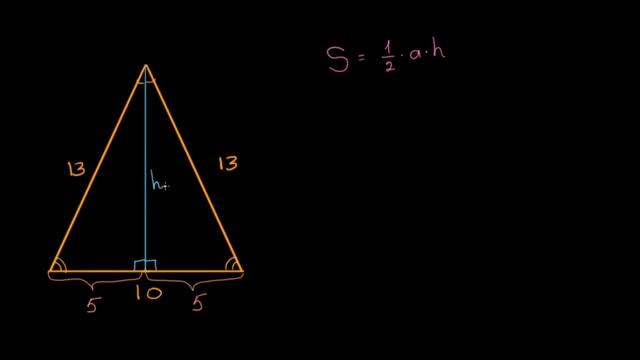 Teng yonli uchburchak yuzasini topishda Pifagor teoremasidan foydalanish | Pifagor teoremasi