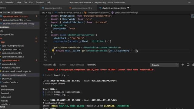 Part-34: Obsrevable with async Pipe with ngFor and ngIf смотреть онлайн