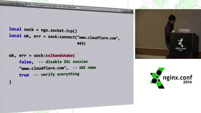 The Latest and Greatest from ngx_lua: New Features & Tools: Yichun Zhang @ nginx.conf 2014 смотреть онлайн