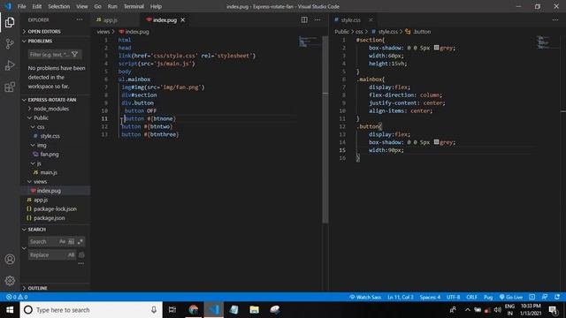 How to Make A Simple Animated Table Fan using ExpressJs And Pug (For Beginners) смотреть онлайн