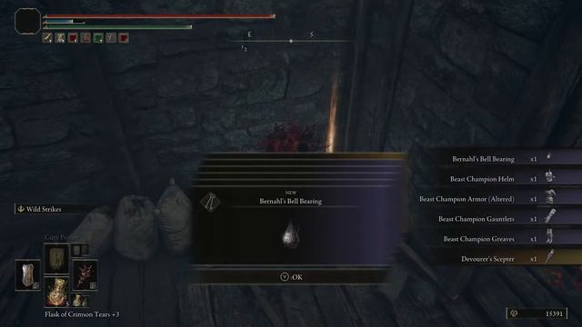 Elden Ring, Bernahl's Bell Bearing, Beast Champion Set, and Devourer's Scepter, Location смотреть онлайн