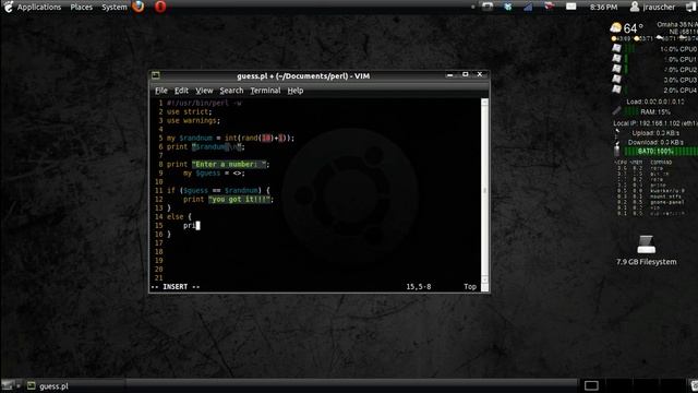 Ubuntu Perl Tutorial - 4 Random numbers смотреть онлайн