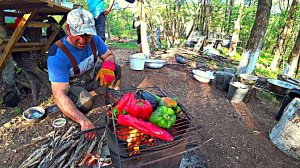 ПЕРВЫЙ РОЙ НА НАШЕЙ ПАСЕКЕ В ТАЙГЕ. И ПЕРВЫЕ ГОСТИ.