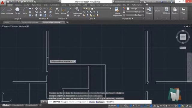 AutoCAD 2016, Proyectando trabe y columnas decorativas, curso completo en español, cap 4.1.k. смотреть онлайн