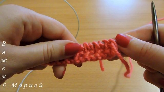 Вяжем спицами. Жемчужная резинка // Knitting. Bubble rib смотреть онлайн