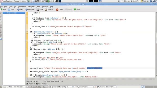Tcl/Tk/MySQL Example:School Registration:Lesson4:Edit Student & Teacher Info. (English Version) смотреть онлайн