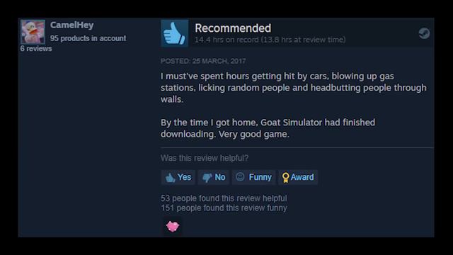 Hilarious Steam Reviews - Goat Simulator смотреть онлайн