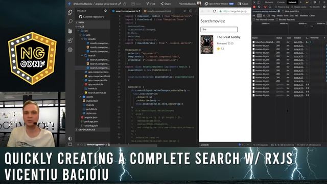 Quickly creating a complete search with RxJS | Vicentiu bacioiu | Lightning Talks 2021 #ngconf смотреть онлайн