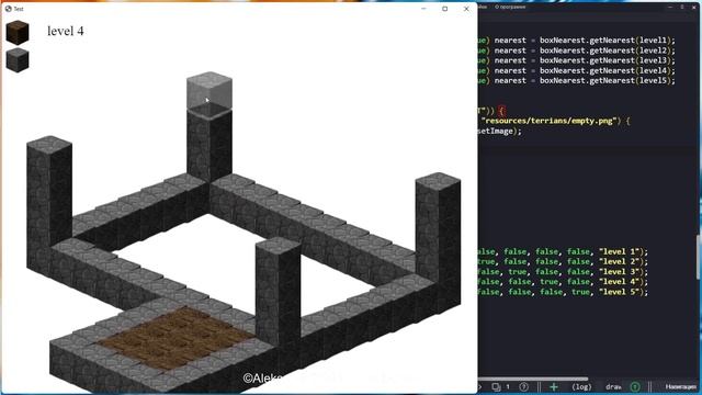 Строю сцену Minecraft в изометрии на движке PointJS IDE смотреть онлайн