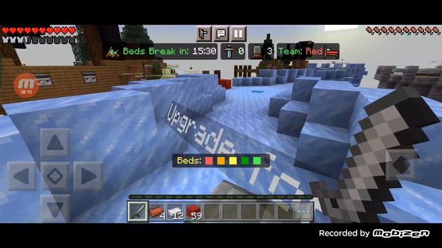 #бедварс #майнкрафт #игра играю в первый раз в бедварс на телефоне / Bedwars minecraft смотреть онлайн