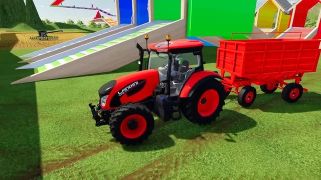HARVESTING & TRANSPORTING BASKETBALLS WITH FENDT TRACTORS - Farming Simulator 22 смотреть онлайн