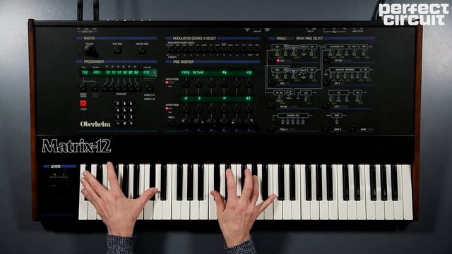 Vintage Oberheim Matrix 12 Analog Synthesizer Sounds смотреть онлайн