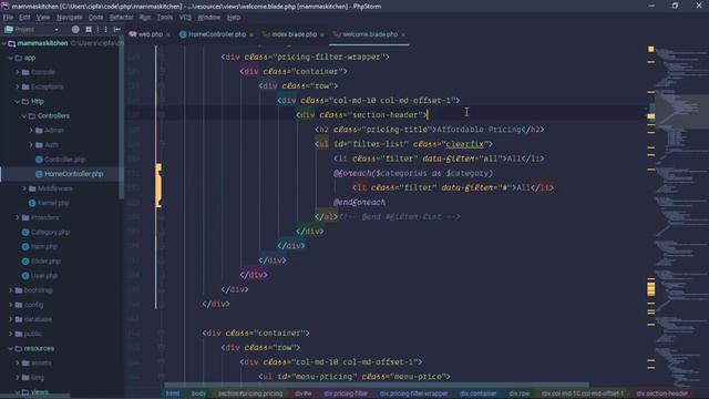 Simple Restaurant Management (Mamma's Kitchen) in Laravel 5.6 Part:15 Show Item by Category смотреть онлайн