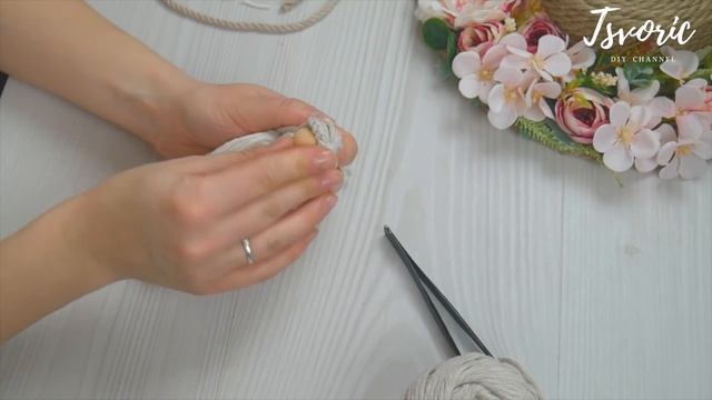 Macrame doll / Кукла из ниток в рамке / Макраме / DIY TSVORIC смотреть онлайн