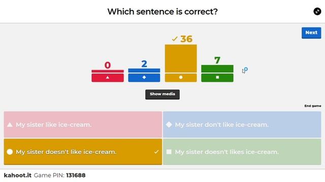 KAHOOT! ONLINE TOURNAMENT- 71-2 Simple Present Tense vs Present Continuous Tense смотреть онлайн