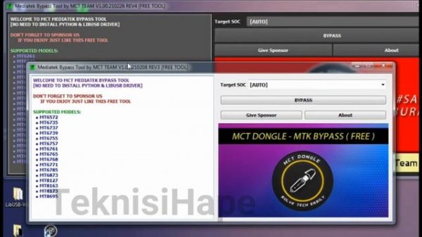 Mediatek Bypass Tool REV4 By MCT TEAM Free Tool