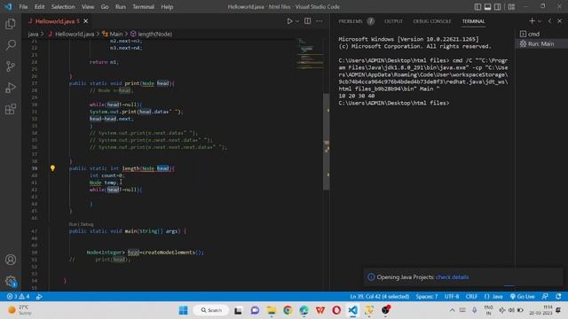 Find Length of LinkedList | Size Of Linked List | JAVA | DSA смотреть онлайн