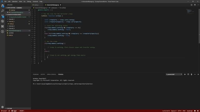 Screeps Tutorial Series 2 - Harvesters and Workers смотреть онлайн