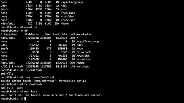 4. LFCS. Автоматическое монтирование. Монтирование nfs и samba. fsck. dd. смотреть онлайн