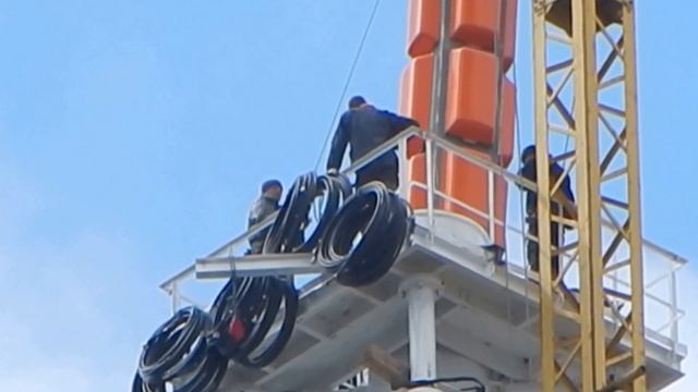 Завершающий монтаж Пермской телебашни, часть 15 смотреть онлайн