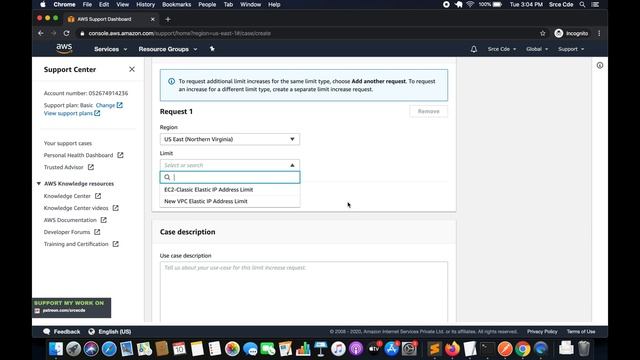 How to increase elastic IP limit | AWS Support request смотреть онлайн