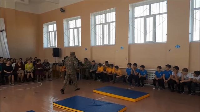 День школы 2018 КГУ ОСШ №4 им Н К Крупской город Балхаш Военно патриотическое соревнование смотреть онлайн