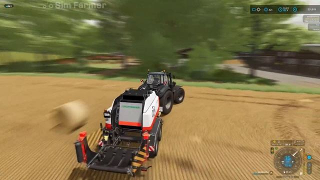 Spreading Slurry, Harvesting Barley, Baling Straw & Hay - No Man's Land #60 FS22 Timelapse смотреть онлайн