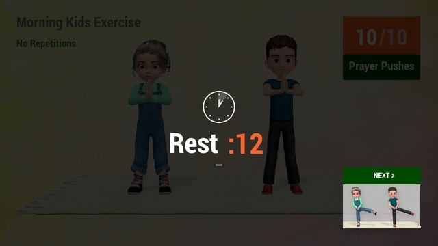 MORNING KIDS EXERCISE - NO REPETITIONS смотреть онлайн