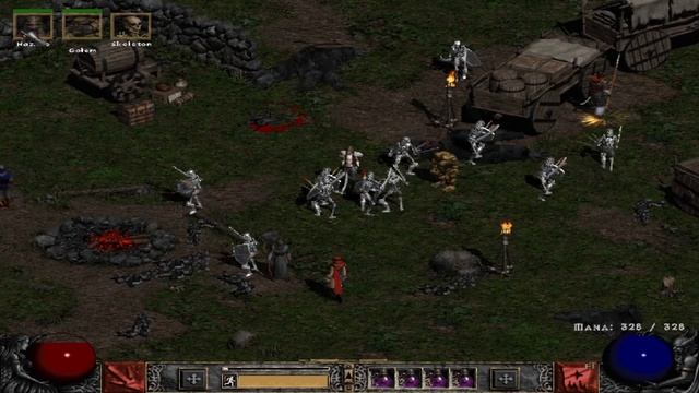 Diablo II: Resurrected - Дешевый Стартовый билд ДЛЯ НОВИЧКА Некромант - Призыв скелетов смотреть онлайн