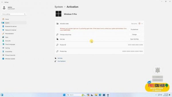 How to Activate Microsoft Windows 11 Pro using KMS Server