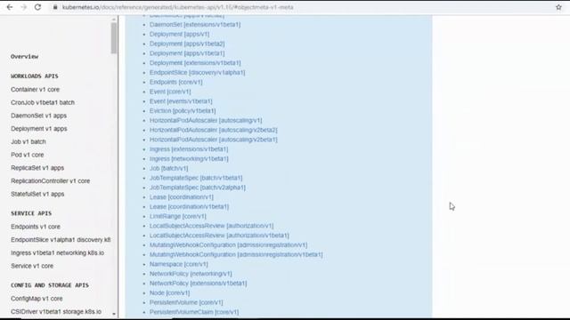 Kubernetes API смотреть онлайн