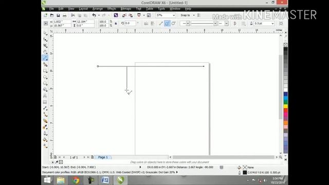 Learn CorelDraw X6 2 Point Line tool tutorial in Hindi Urdu video 21 смотреть онлайн