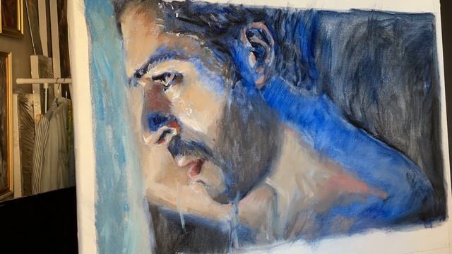 Портрет маслом Бурак Озчивит || Burak Özçivit Oil Painting Portrait