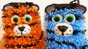 Мочалка крючком "ТИГР" / МАСТЕР-КЛАСС