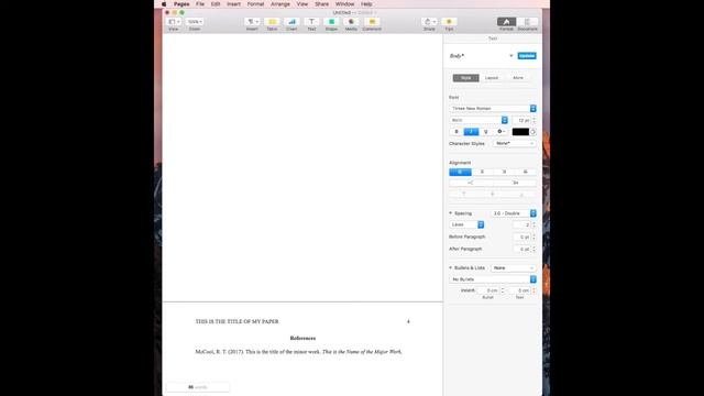 Creating an APA 7th Edition template using Mac Pages смотреть онлайн