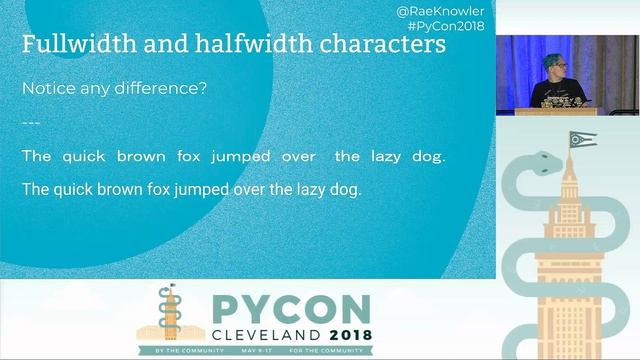 Rae Knowler - Python, Locales and Writing Systems - PyCon 2018 смотреть онлайн