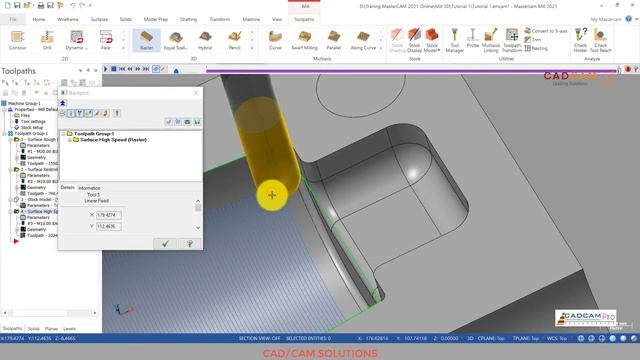 MasterCAM 2021 Tutorial #93 | Mill 3D Machining Mold смотреть онлайн