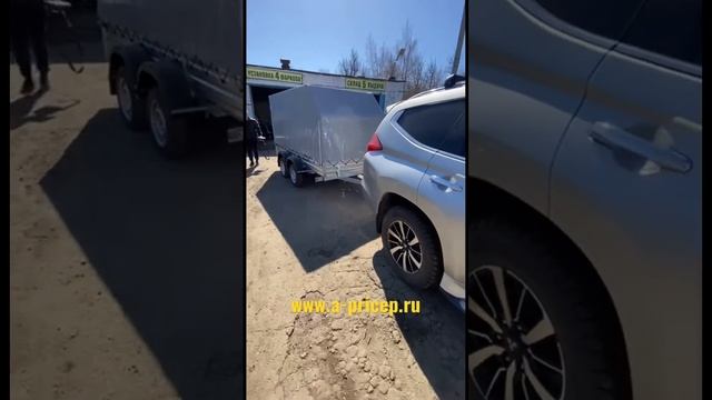 МЗСА 817732 3,5м двухосный прицеп и Mitsubishi Pajero Sport АРИВА Казань Чебоксары Установка фаркоп смотреть онлайн