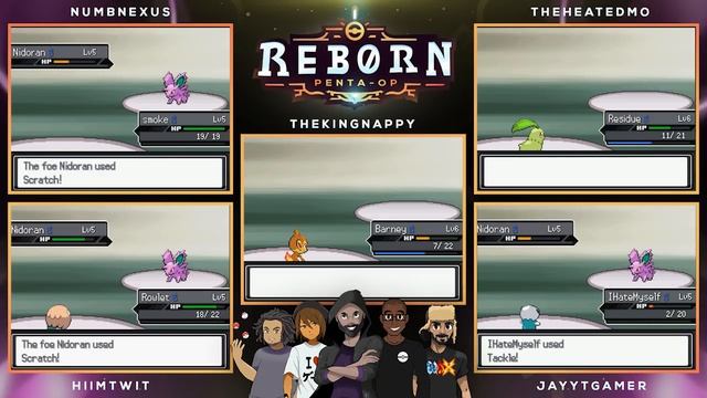Pokémon Reborn 5-Player Nuzlocke - Ep 1 "lEt'S rAnDoMiZe tHe StArTeRs!!1!" смотреть онлайн