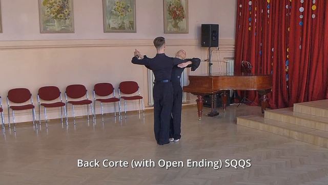 Tango Basic (Gold Level) Choreography - Back Corte, Reverse Swivel, Five Step смотреть онлайн
